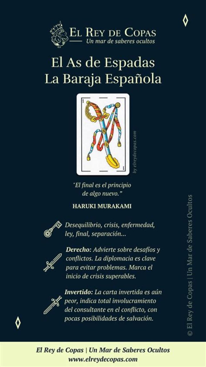 As de Espadas Baraja Espa&ntilde;ola Ace of Spades Spanish Deck Art Etsy