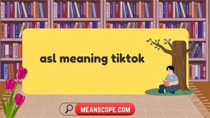 ASL Meaning Tiktok