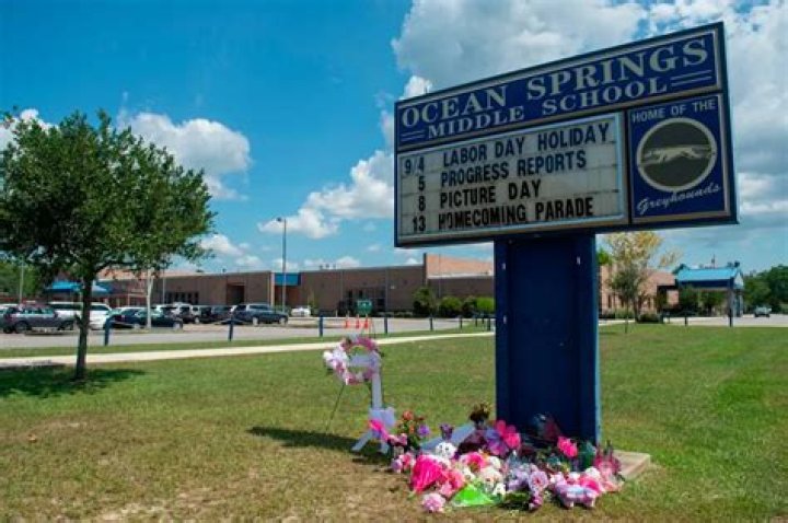 Aubreigh Wyatt Ocean Springs students walk out of school to protest