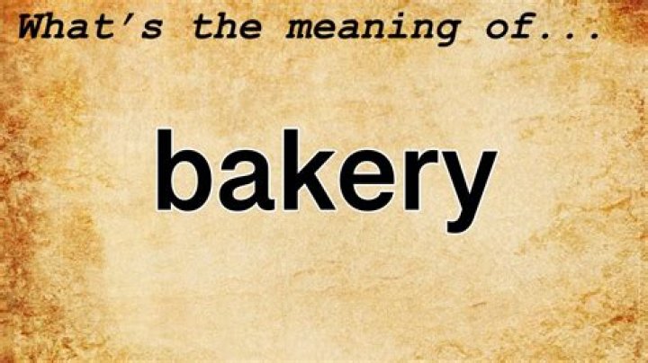 Bakery Meaning Definition of Bakery YouTube