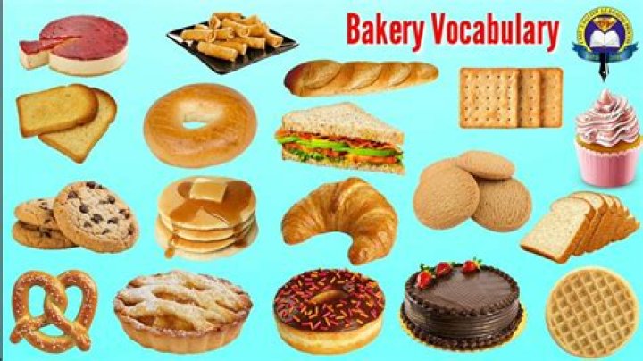 Bakery Vocabulary Bakery Vocabulary In English Bakery Items List
