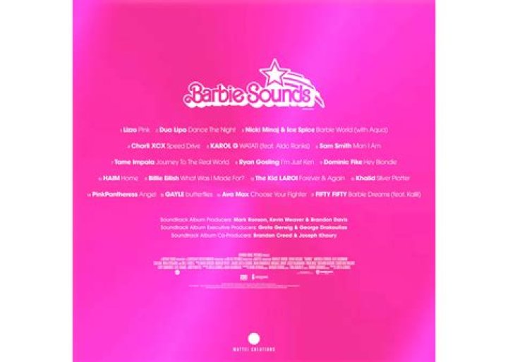 Barbie Movie Soundtrack 2023 Release Date