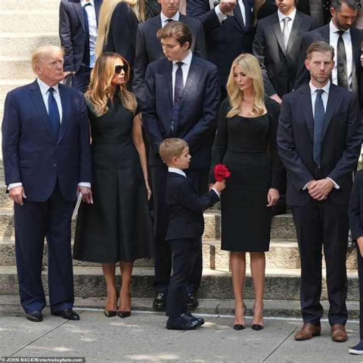 Barron Trump, 16, makes a rare public appearance at Ivana Trump's