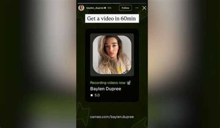 Baylen Dupree Cameo