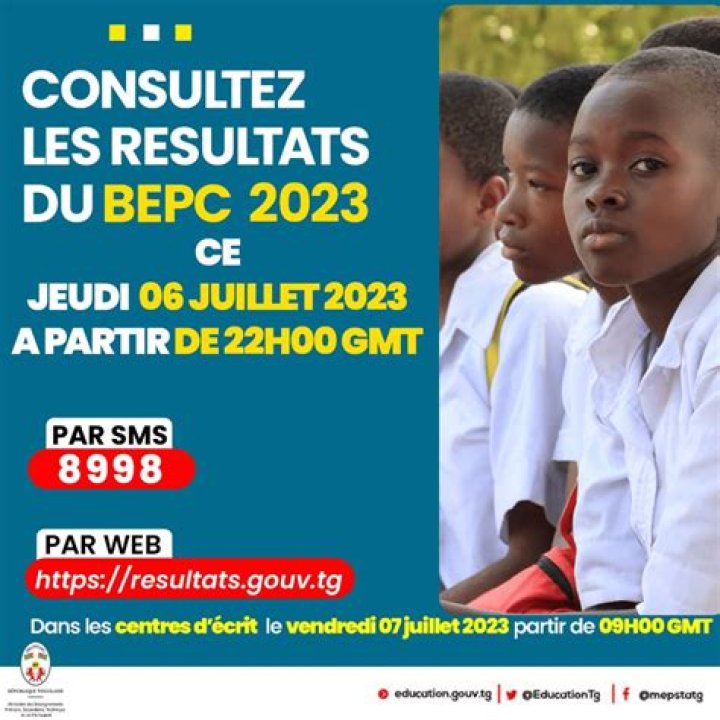 B&eacute;nin BEPC 2023 voici le taux de r&eacute;ussite au plan national Benin