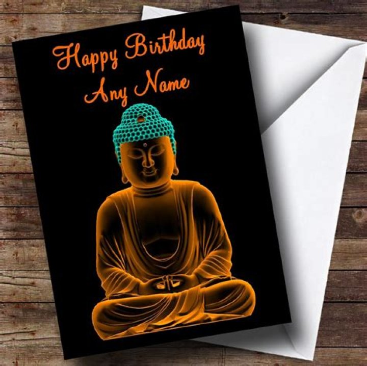 Beautiful Buddha Personalised Birthday Card The Card Zoo
