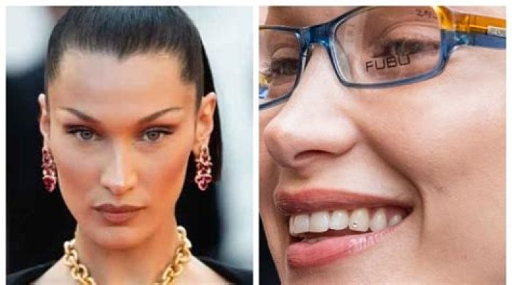 Bella Hadid gets diamond studded in her tooth during fashion week