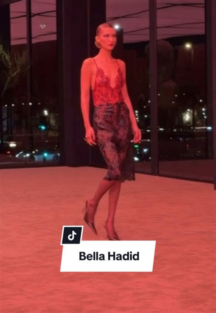 Bella Hadid Just Walked the Runway in a SprayOn Dress Out of a SciFi