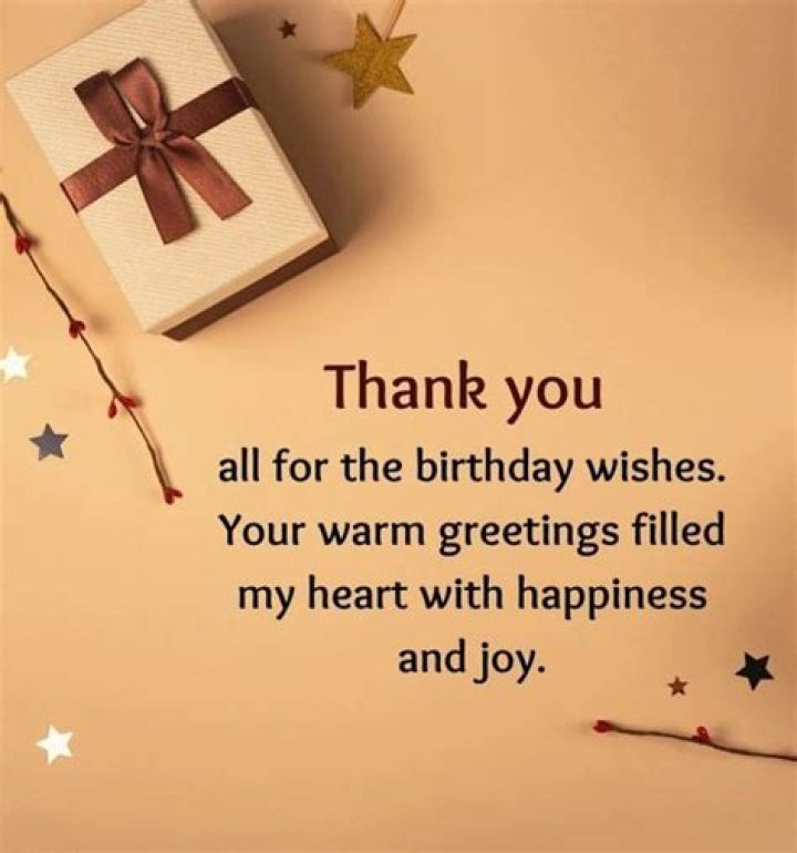 Best Birthday Thank You Messages