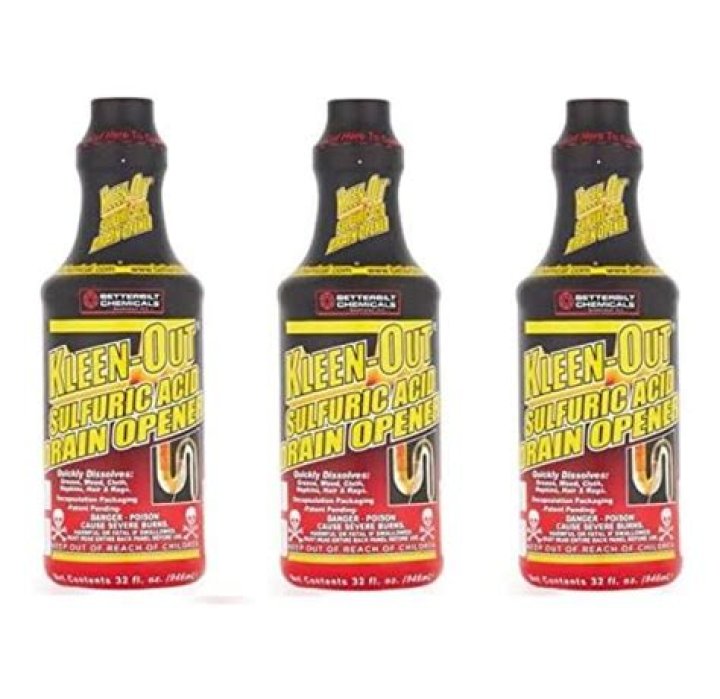 Betterbilt Chemicals KleenOut Sulfuric Acid Drain Opener, 32 fl oz