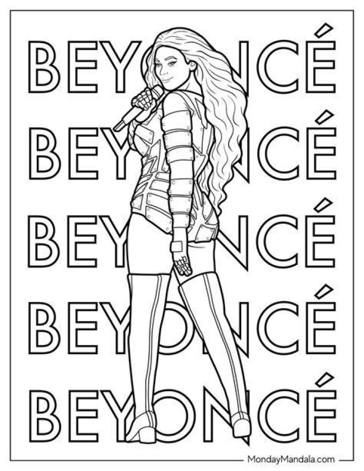 Beyonce Coloring Page Printable Coloring Page Colorin vrogue.co