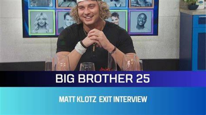 Big Brother 25 Matt Klotz RunnerUp Interview (2023) Parade