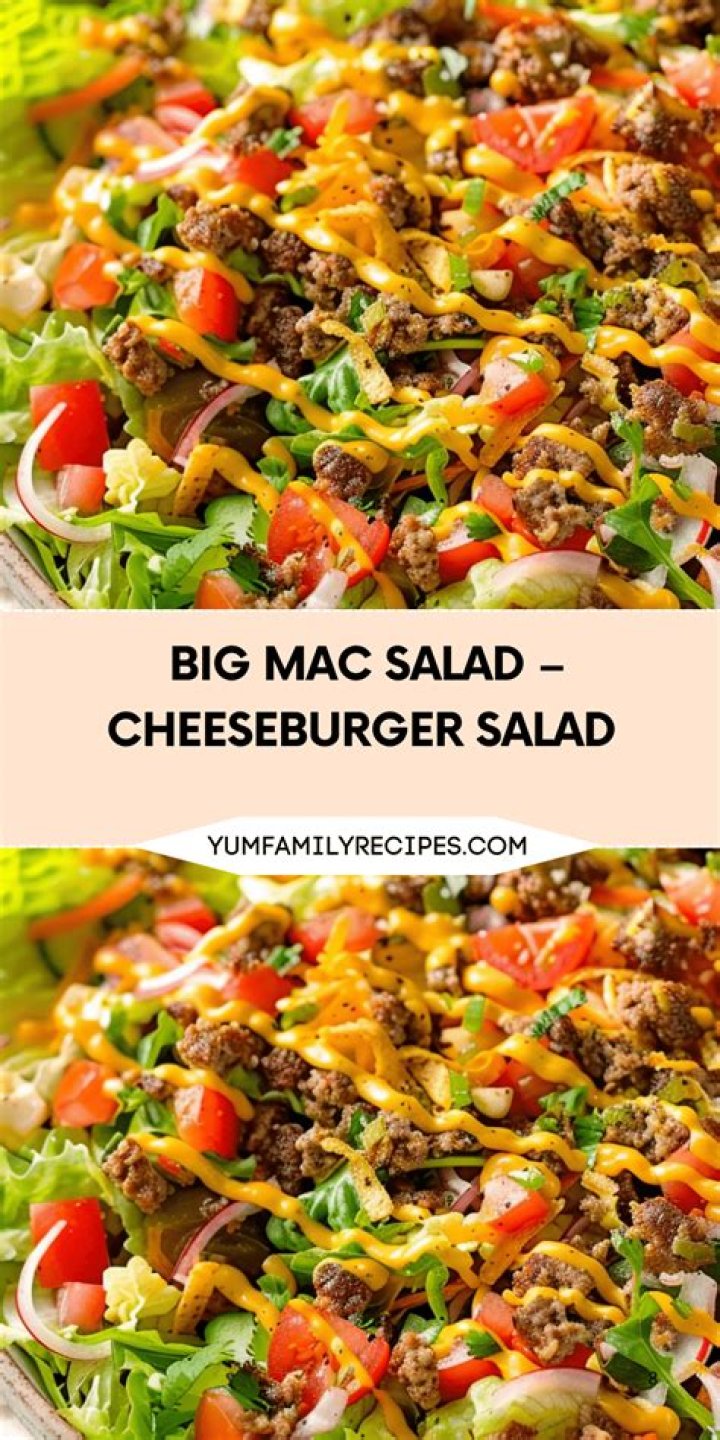 Big Mac Salad Recipe Dinner, then Dessert