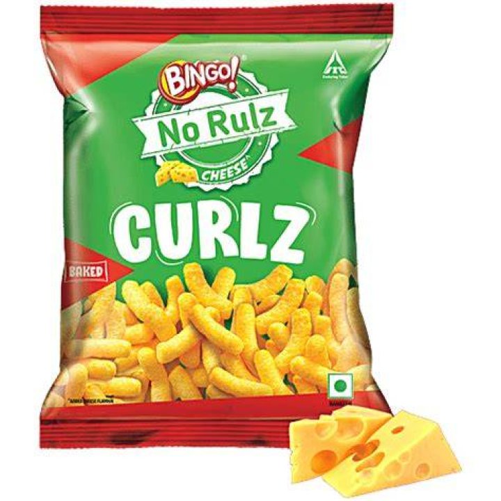 Bingo No Rulz Curlz Cheese 15g (Pack of 15) ₹75/ Agamya Store