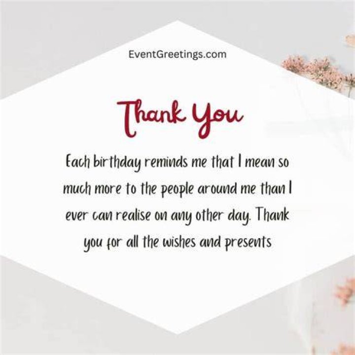 Birthday Thank You Messages The Complete Guide