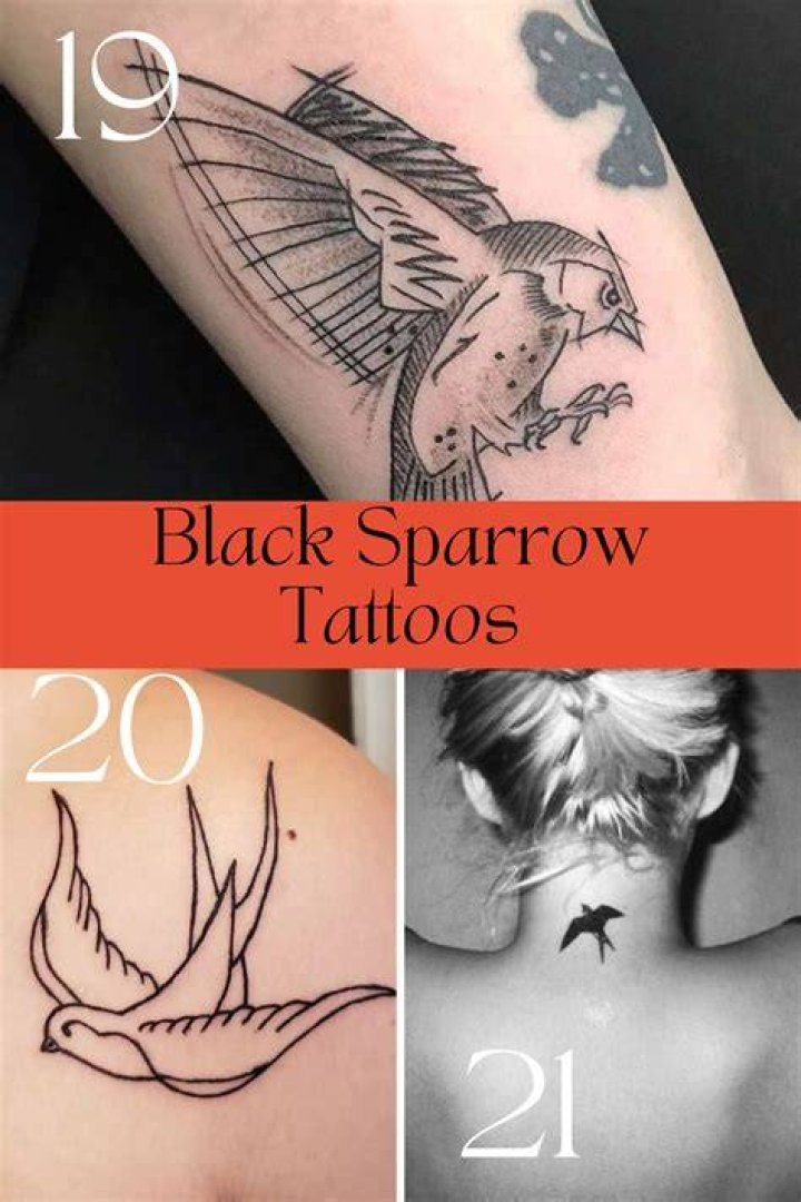 Black Sparrow Tattoos