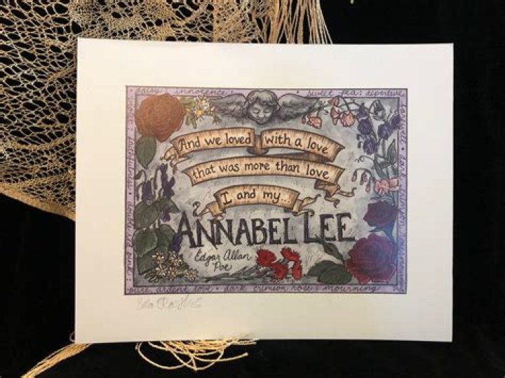 Blooms and Bones I and My Annabel Lee Notecard Etsy