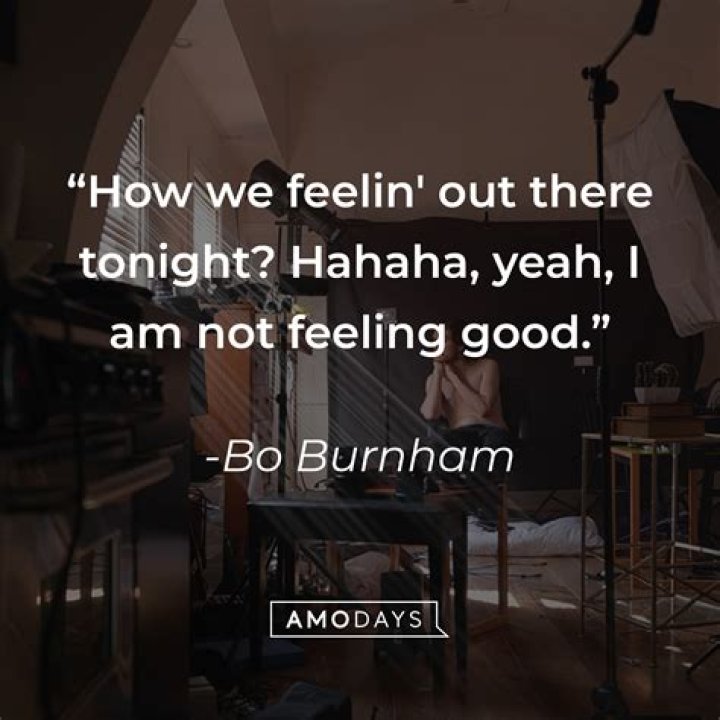 Bo Burnham Quote &ldquo;Once a week, I like to slip into a deep existential