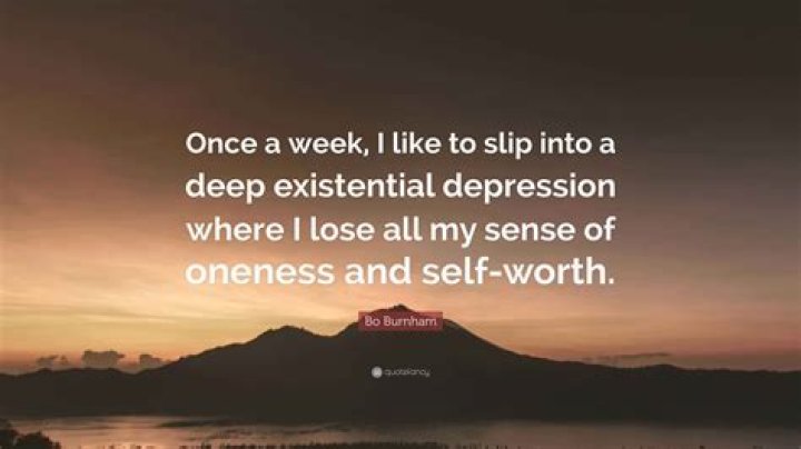Bo Burnham quote Once a week, I like to slip into a deep...