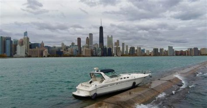 Boat Stranded On Lake Michigan Breakwall Two Days After Crash In