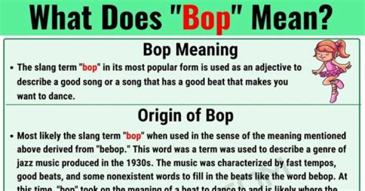 Bop Meaning What is "Bop" and When Should You Use It? &bull; 7ESL