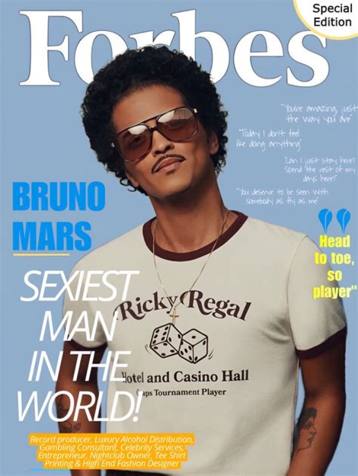 Bruno Mars for Forbes Magazine (2011) pc Rober Kisby Bruno mars