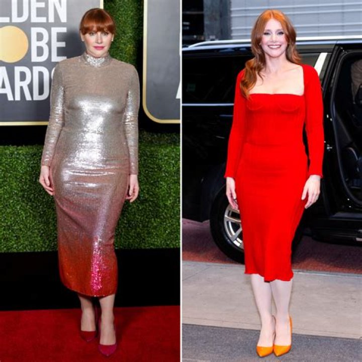 Bryce Dallas Howard looks otherworldly in skintight neon dress as she