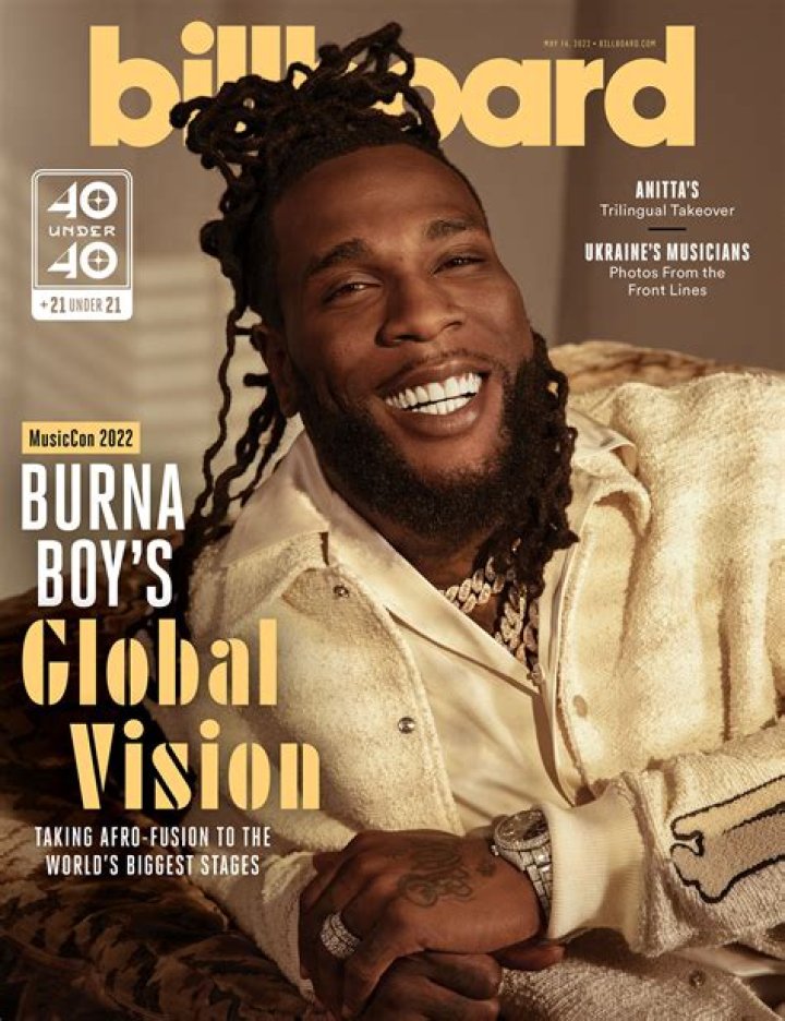 Burna Boy Emerges Billboard Afrobeats Artiste of the Year