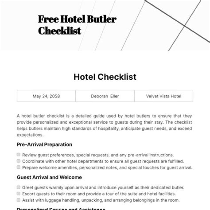 Butler Printable Templates Free