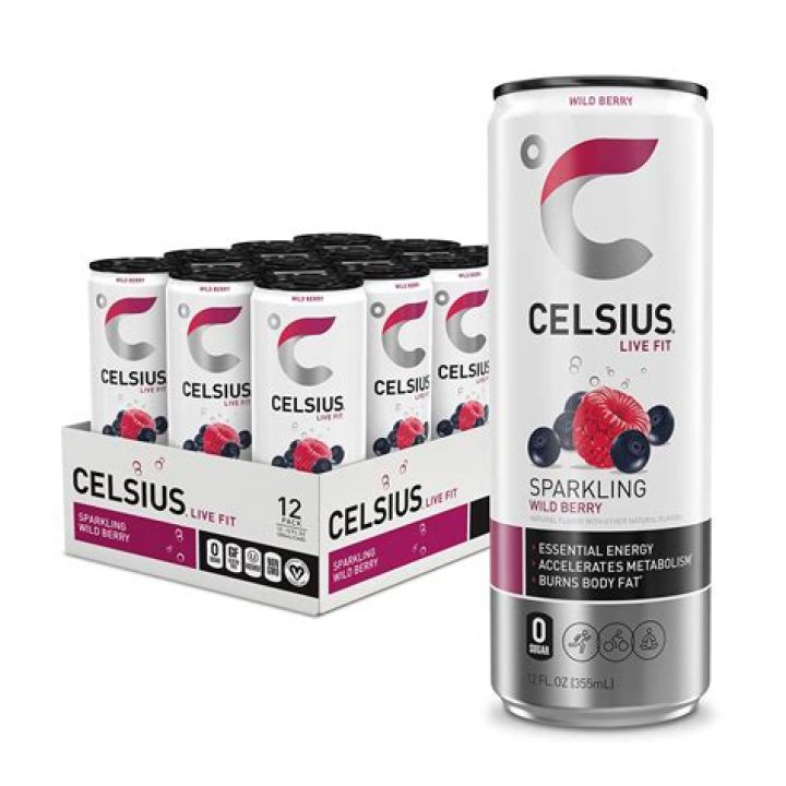 Buy CELSIUS Sparkling Wild Berry, Functional Essential Energy Drink 12