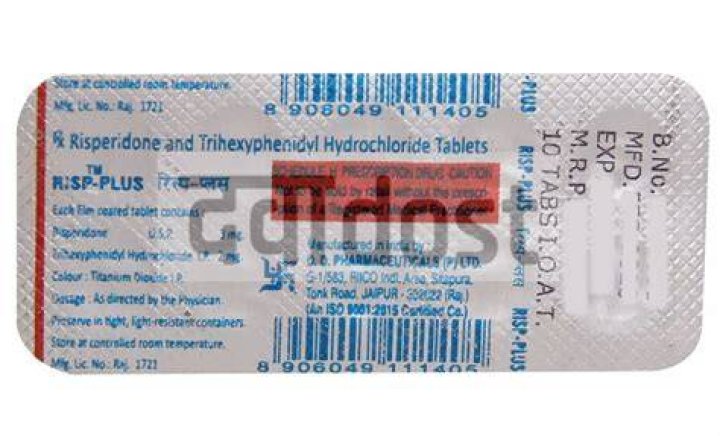 Buy Risp Plus 3mg/2mg Tablet 10s Online, View Uses, Review, Price