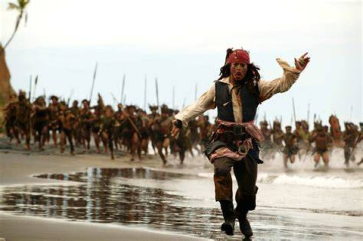 Captain Jack Sparrow running Blank Template Imgflip