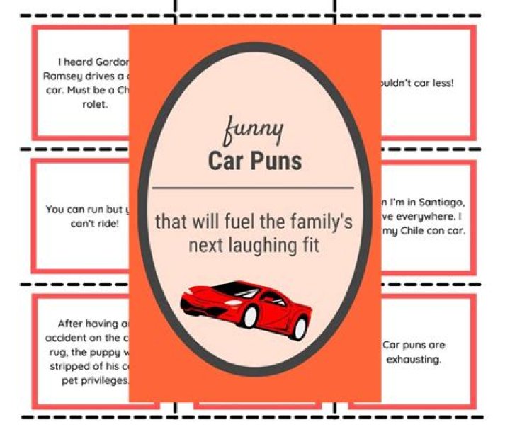 Car Puns That Will Fuel the Family's Next Laughing Fit