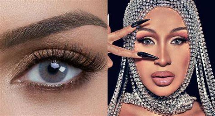 Cardi B Colored Contacts Celebrity Wearing Contact Lenses