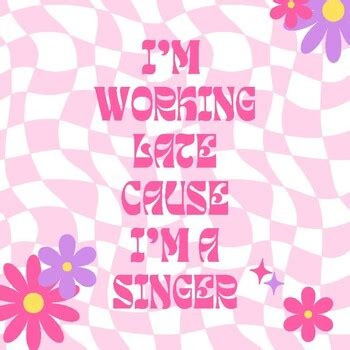 Cause im a singer