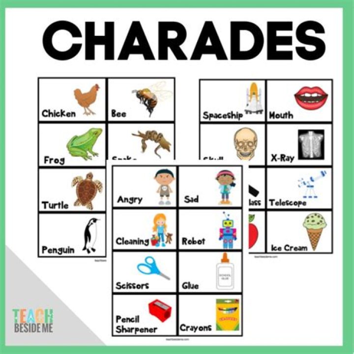Charades Idea Cards for Kids Etsy Charades for kids, Charades, Kids
