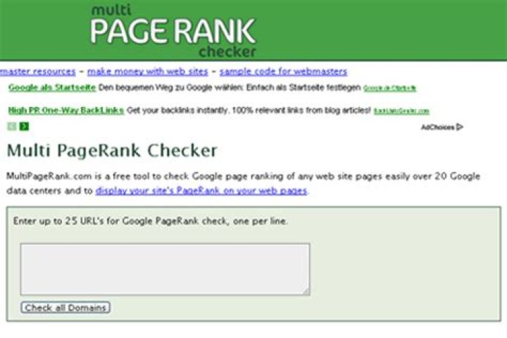 Check Google page rank of entire website My *nix world