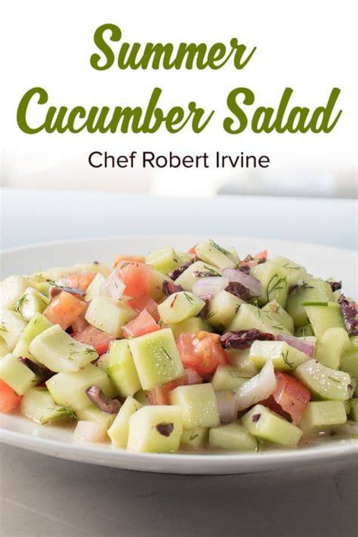 Chef Robert Irvine Summer Cucumber Salad