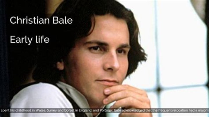 Christian Bale Early life YouTube