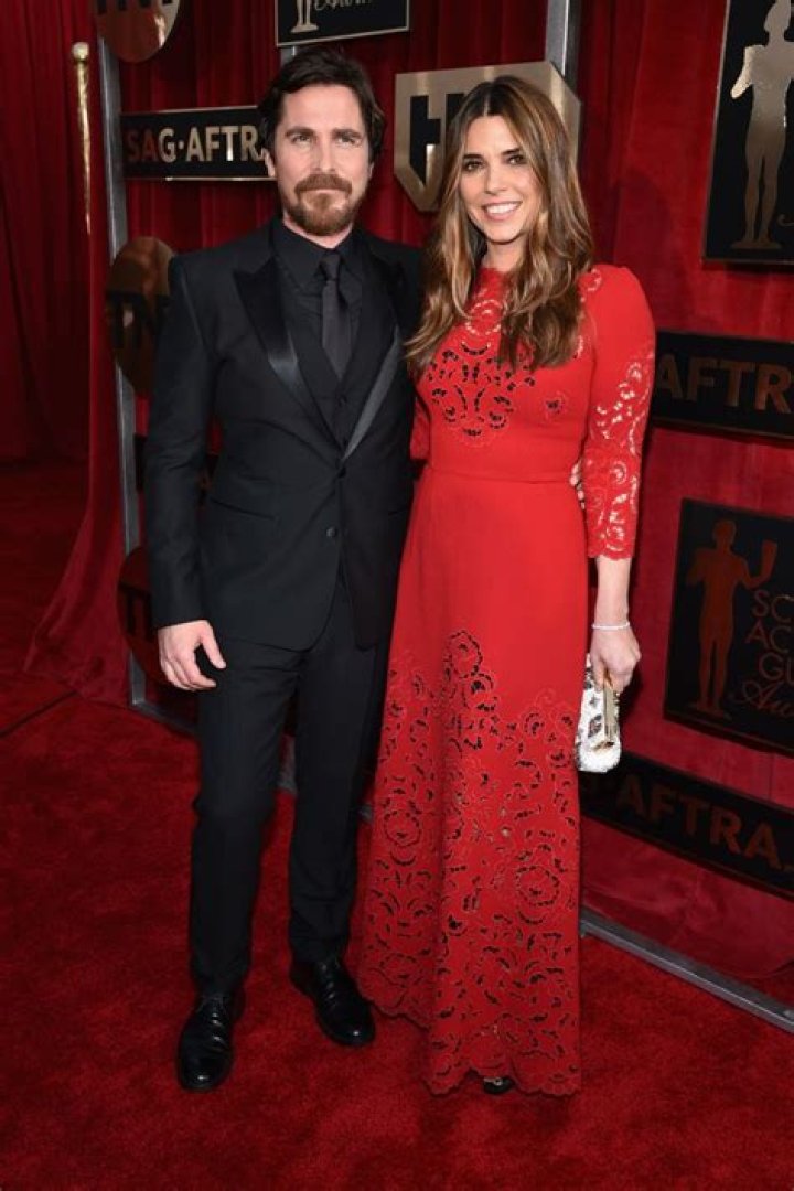 Christian Bale With Wife 2012 Hollywood