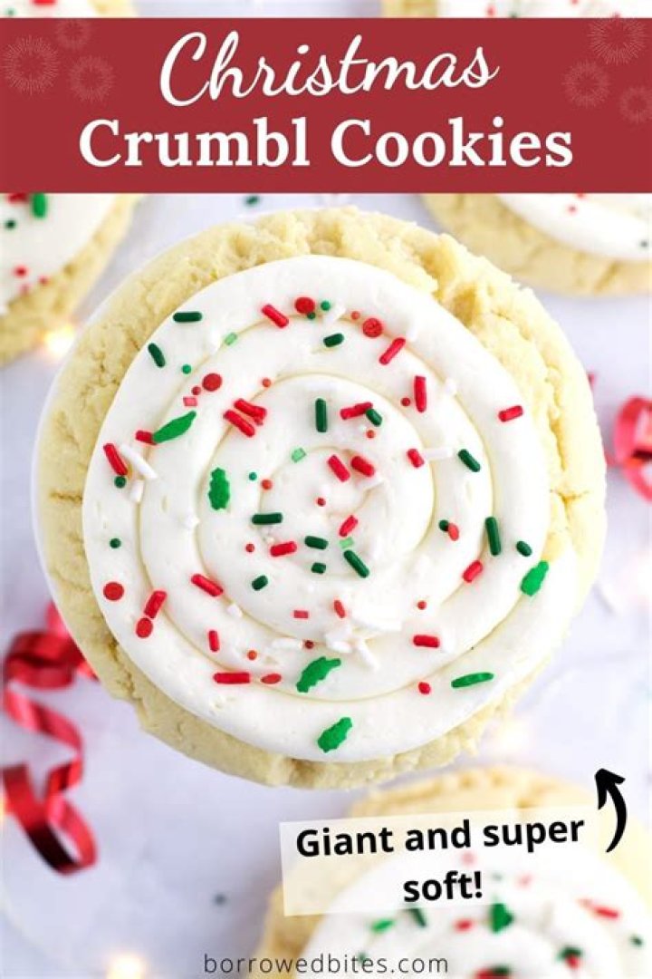 Christmas Crumbl Sugar Cookies (SOFT!) Borrowed Bites