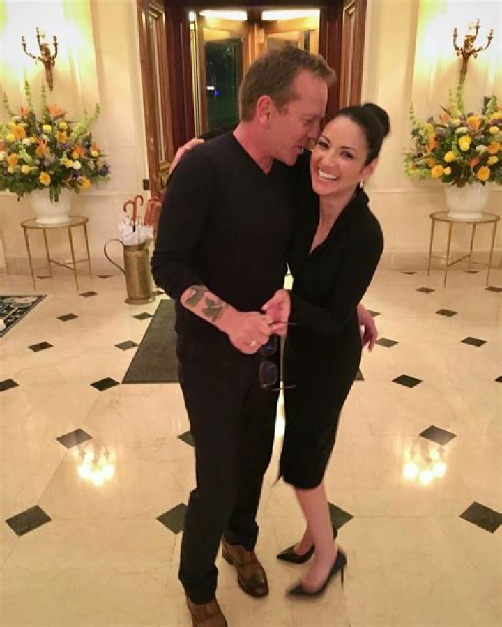 CINDY VELA and Kiefer Sutherland Out on Rodeo Drive in Beverly Hills 07