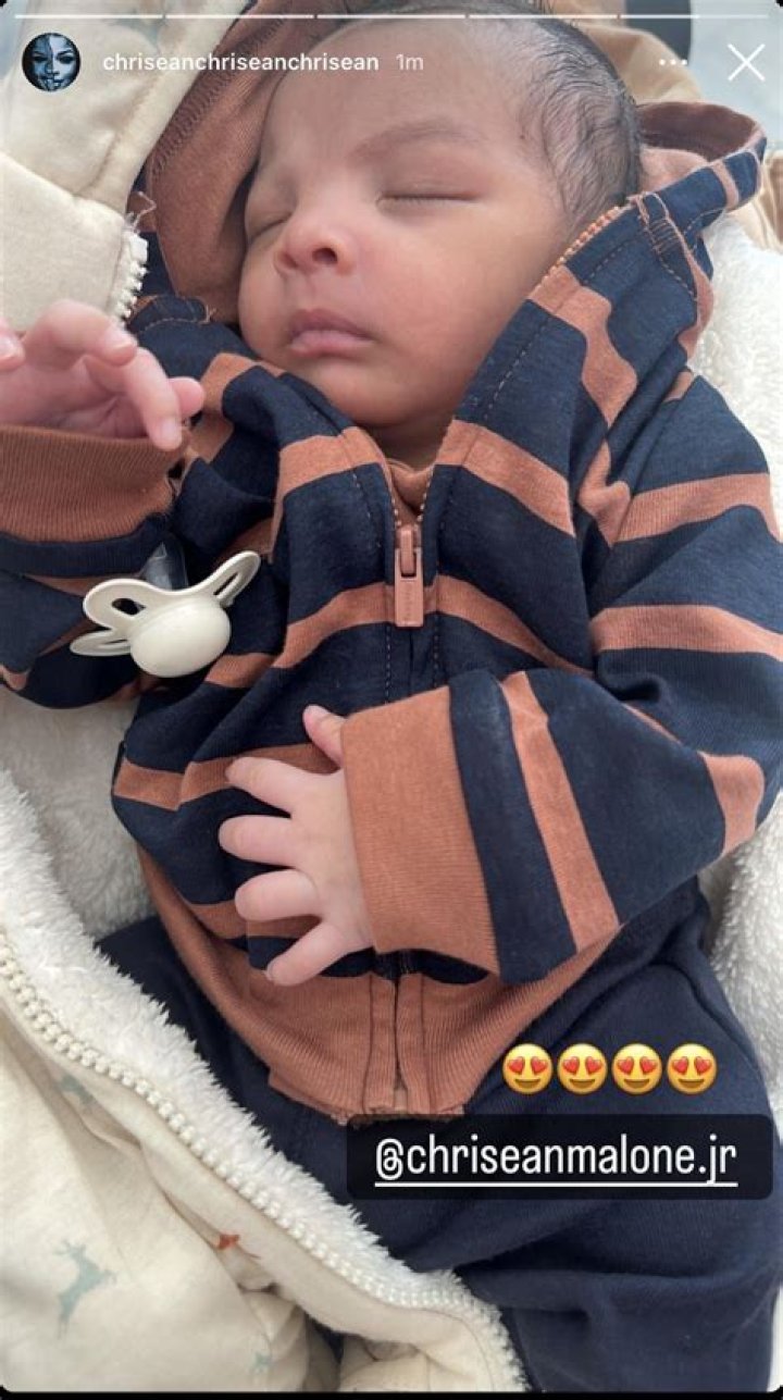 Close up of Chrisean JR. r/chriseanmalonejr