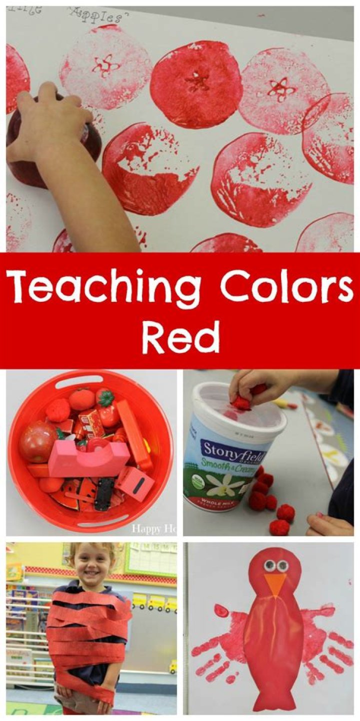 Color Red Activities, Preschool Color Activities, Infant Activities