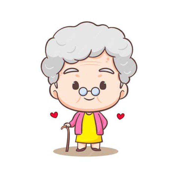 Colorful cartoonstyle illustration of grandma and grandpa on Craiyon