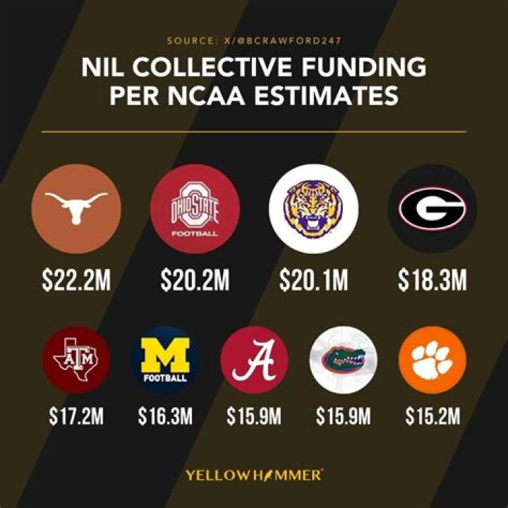 Compare the NIL rankings and of the richest athletes of LSU