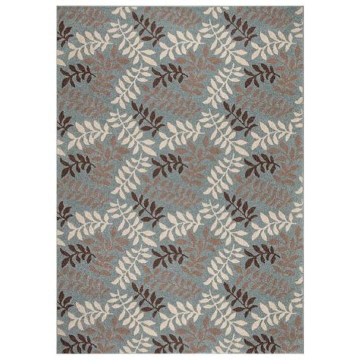 Concord Global Trading Chester Leafs Brown 7 ft. 10 in. Round Area Rug
