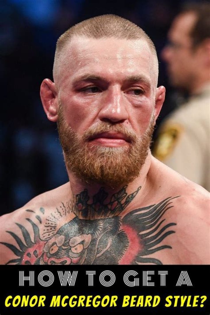 Conor McGregor Beard Style Trim, Color Length, Full Guide Beard