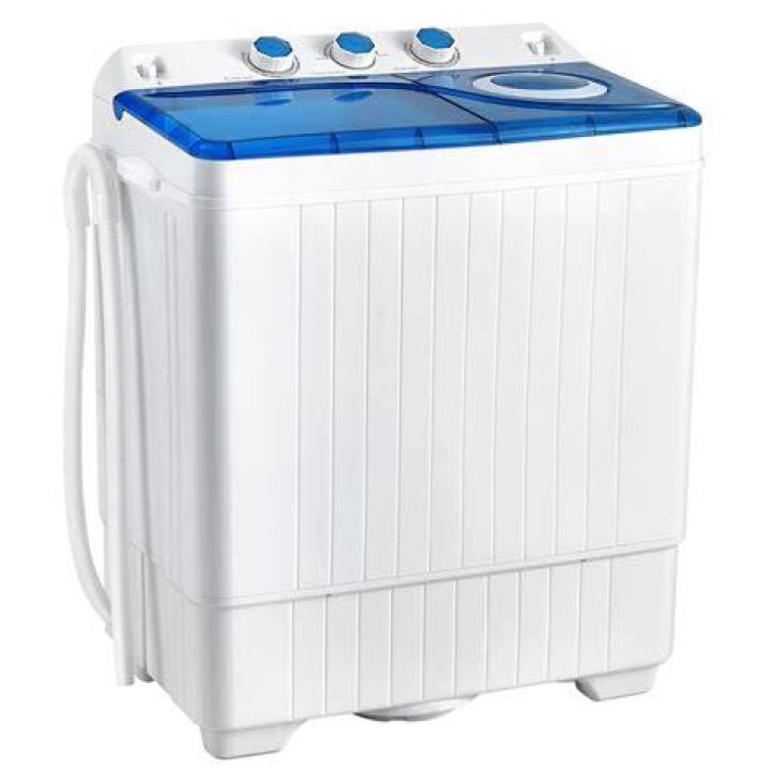 Costway 26 lbs. Portable Semiautomatic Washing Machine with Builtin