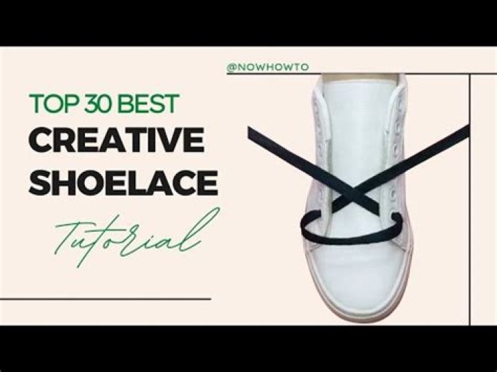 Creative Shoelace Tutorials